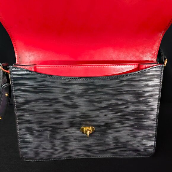 LOUIS VUITTON Epi Leather Friedland Bag Black Red Colorblock - Picture 15 of 16
